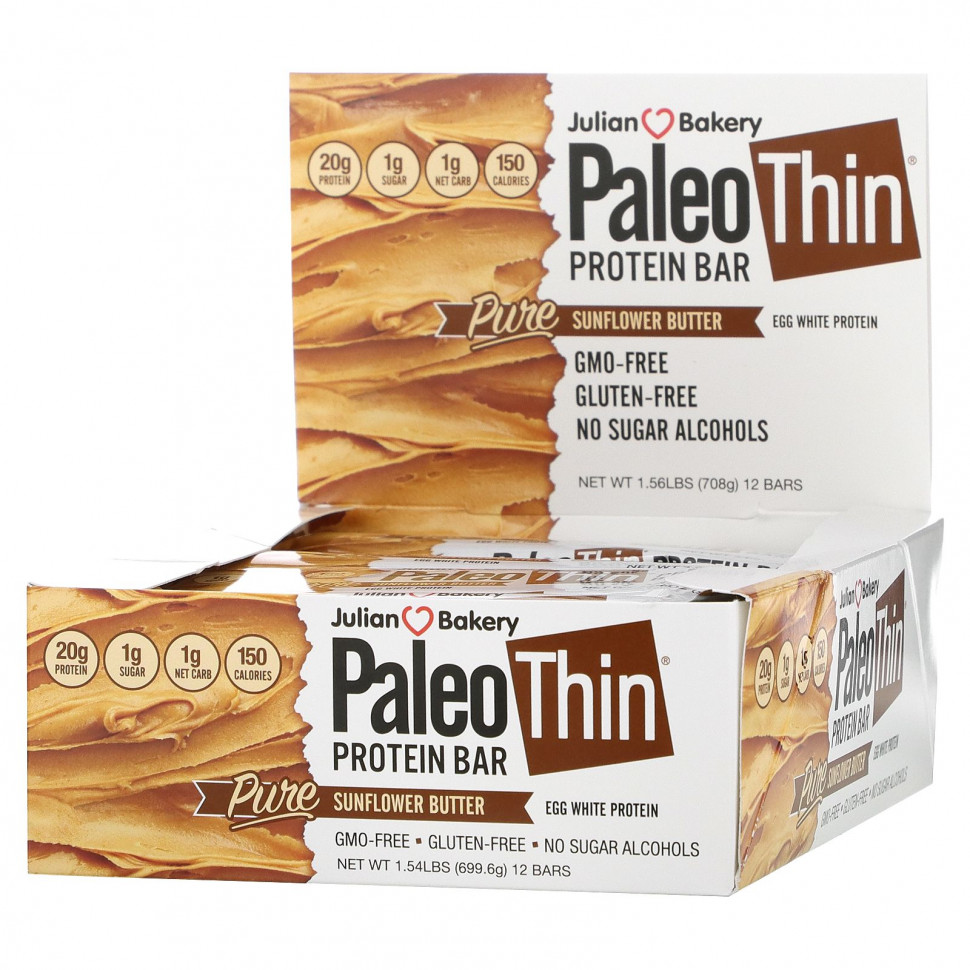  Julian Bakery, Paleo Thin Protein Bar,   , 12 , 59  (2,08 )    -     , -, 