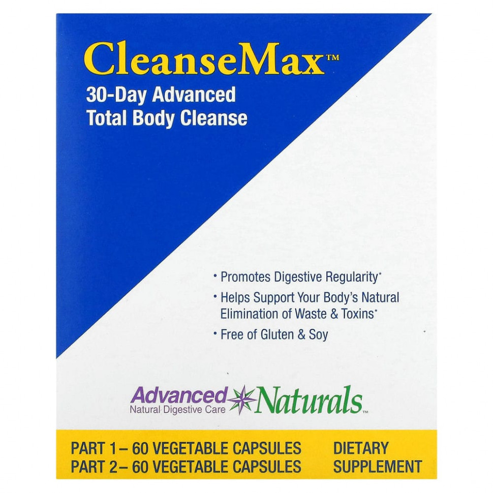  Advanced Naturals, CleanseMax,       30 , 2 , 60        -     , -, 