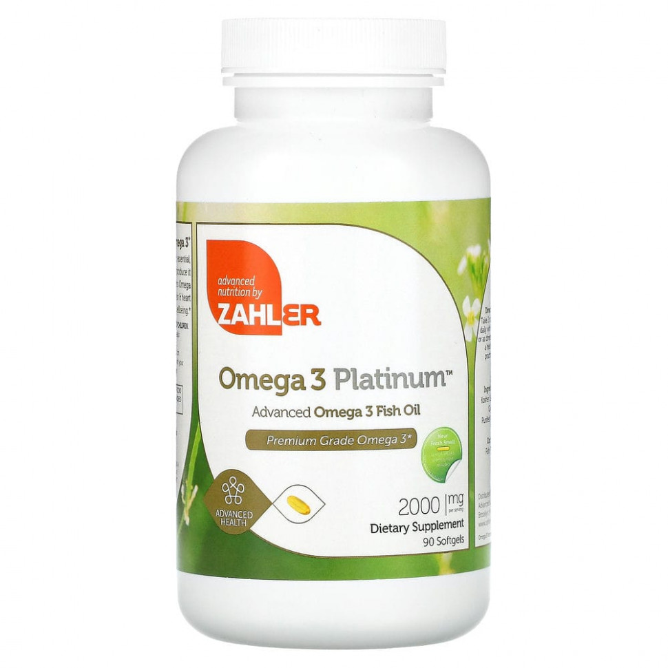  Zahler, Omega 3 Platinum,    -3,  , 1000 , 90   Iherb ()  