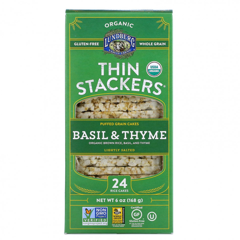  Lundberg, Organic Thin Stackers,   ,   , , 24  , 168  (6 )  Iherb ()  