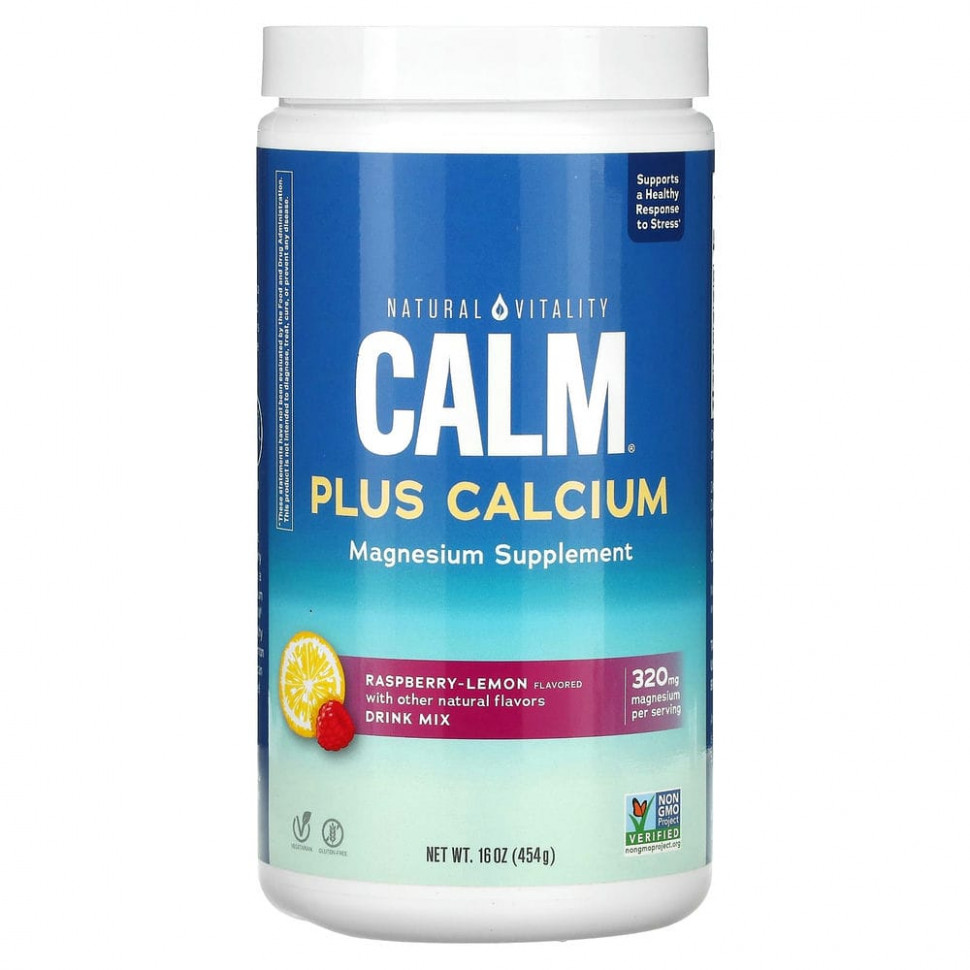  Natural Vitality, Natural Calm Plus Calcium     , 454  (16 )    -     , -, 