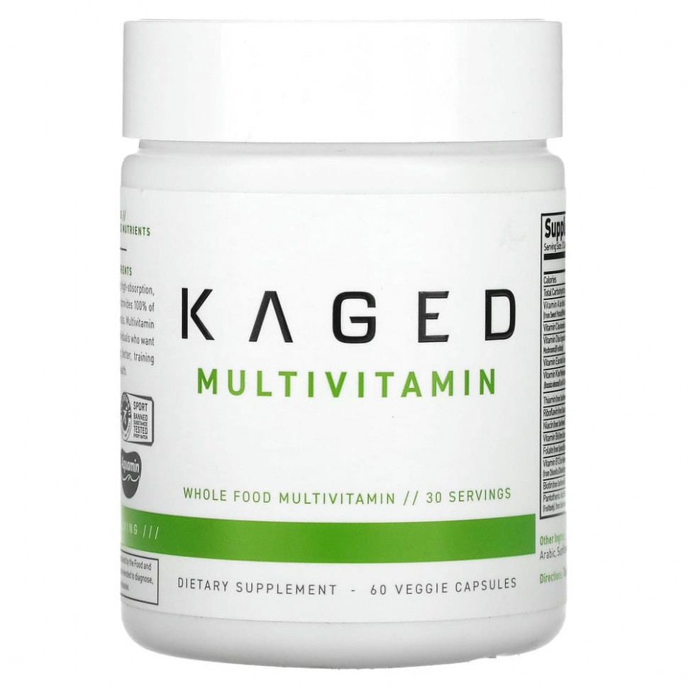  Kaged Muscle, MultiVitamin, 60      -     , -, 