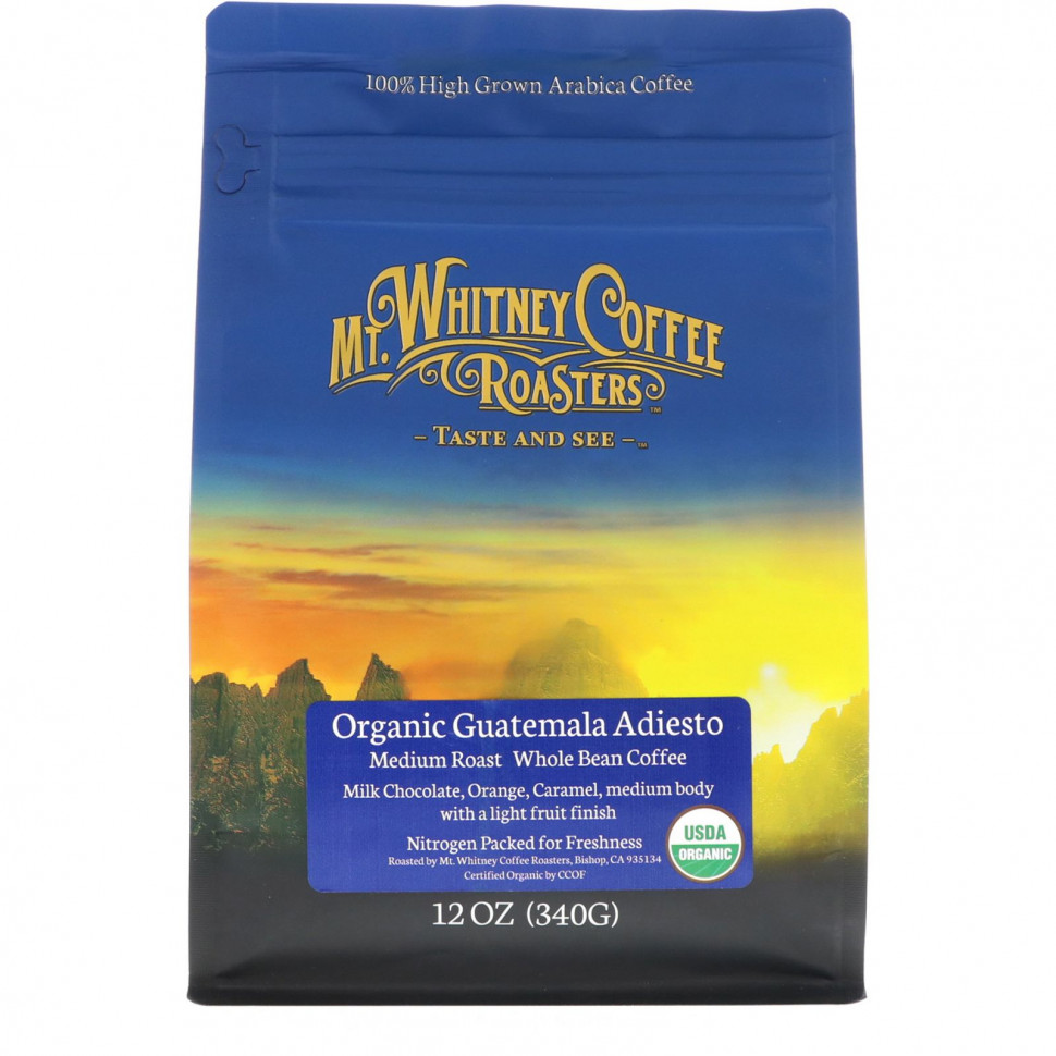  Mt. Whitney Coffee Roasters, Organic Guatemala Adiesto,    ,  , 340  (12 )    -     , -, 