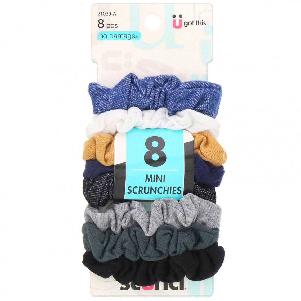  Scunci, -   No Damage, Mini Scrunchies,   (), 8     -     , -, 