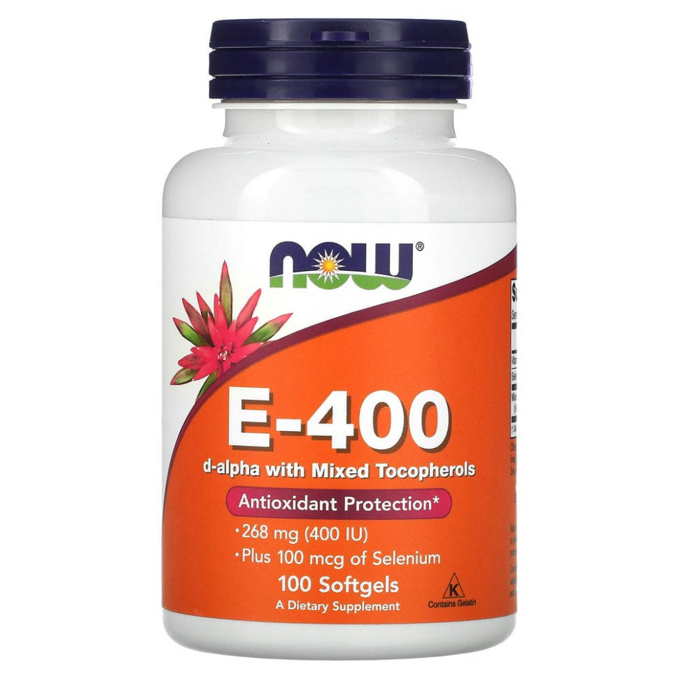  NOW Foods, E-400 D-   , 268  (400 ), 100      -     , -, 