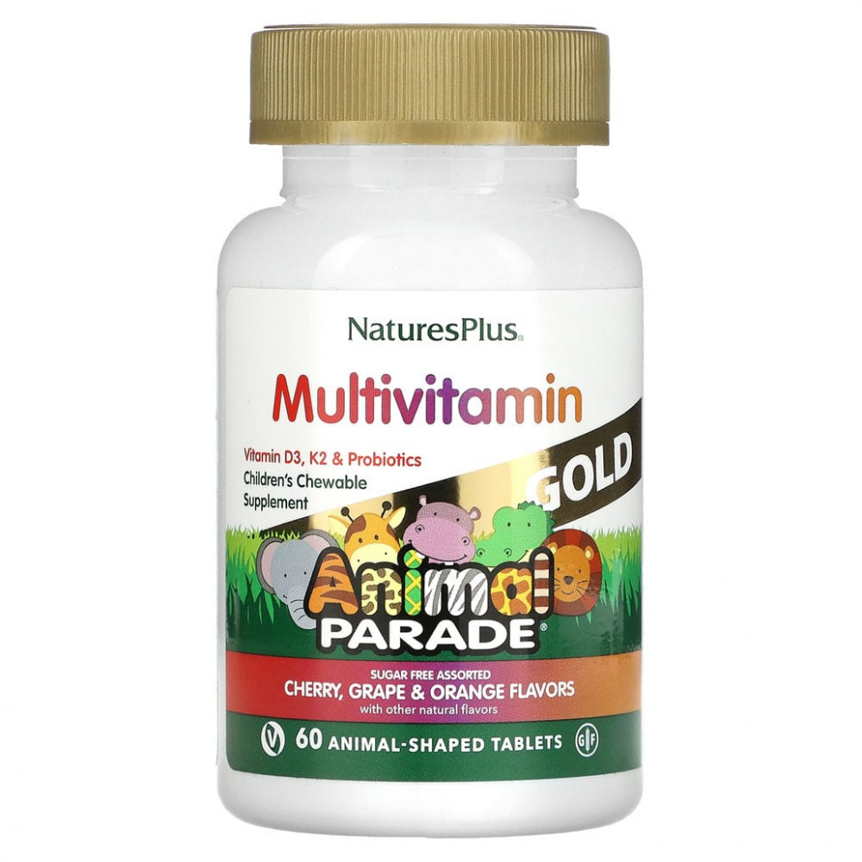  NaturesPlus, Source of Life, Animal Parade Gold,      ,  , 60        -     , -, 