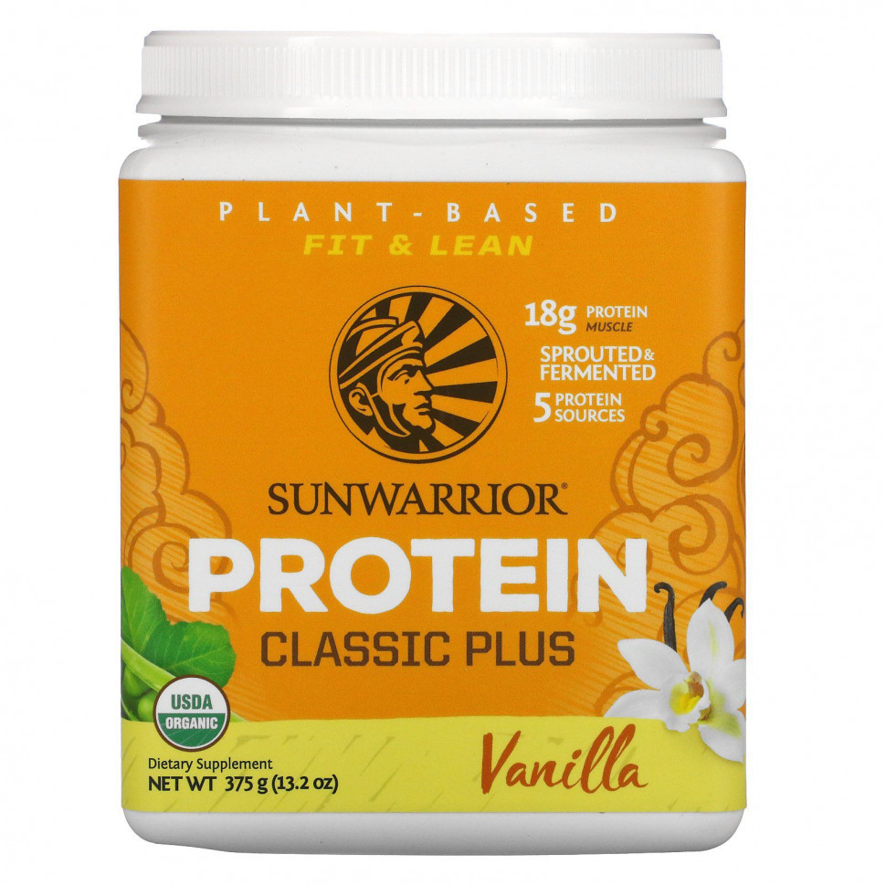  Sunwarrior, Protein Classic Plus,    ,  , 375  (13,2 )    -     , -, 