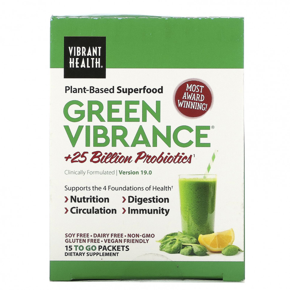  Vibrant Health, Green Vibrance +25  ,  19.0, 15 , 168,9  (5,96 )    -     , -, 