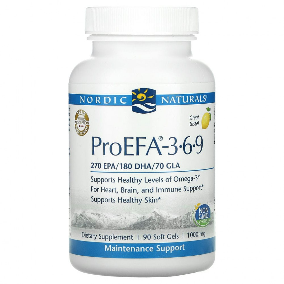  Nordic Naturals, ProEFA 3-6-9, , 1000 , 90      -     , -, 