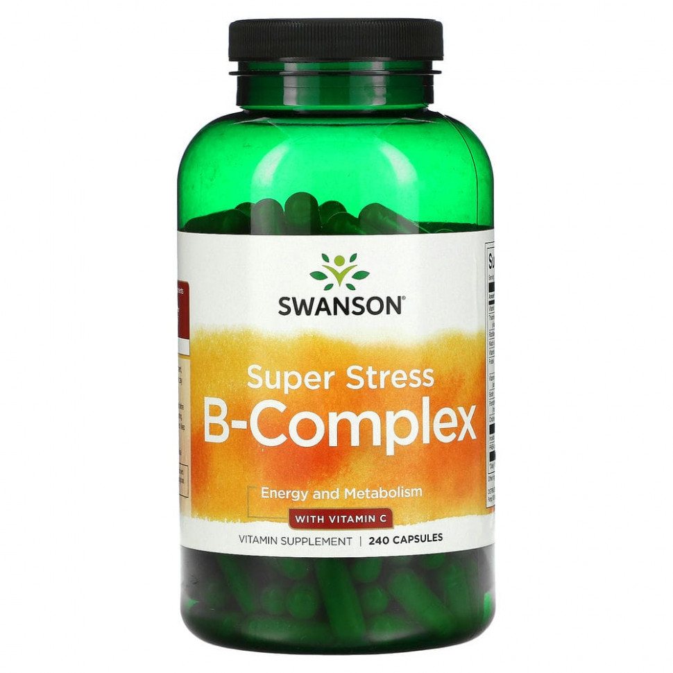  Swanson, Super Stress B-Complex   C, 240     -     , -, 