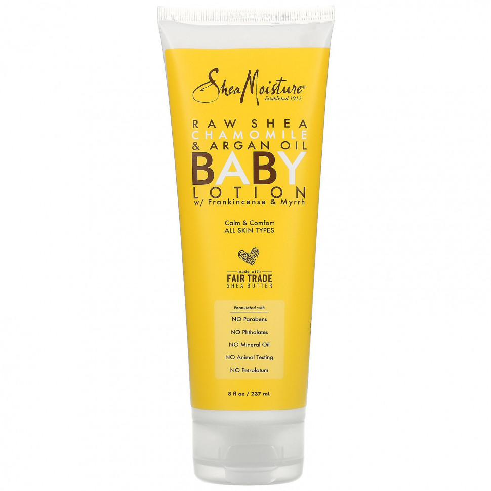  SheaMoisture, Raw Shea Chamomile & Argan Oil Baby Lotion, All Skin Types, 8 fl oz (237 ml)    -     , -, 