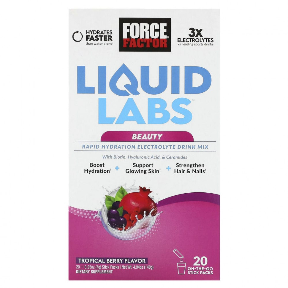  Force Factor, Liquid Labs Beauty,      ,  , 20   7  (0,25 )    -     , -, 