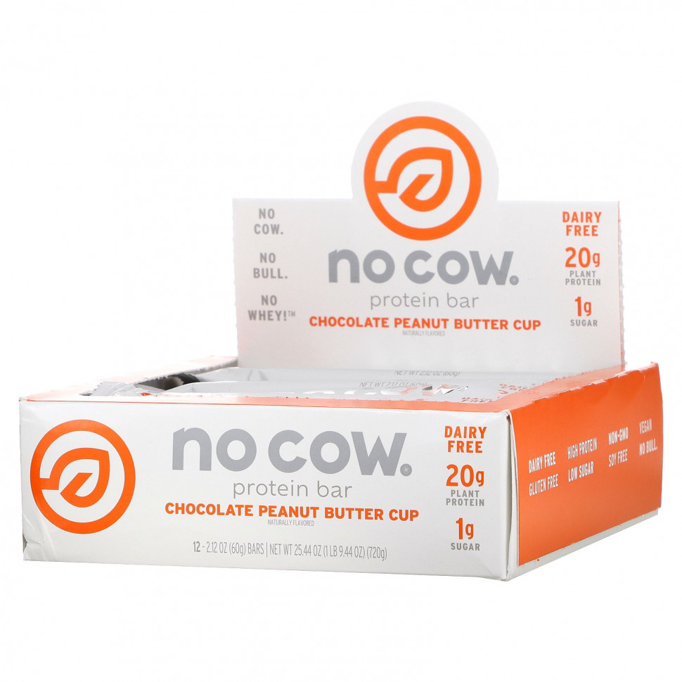  No Cow, Protein Bar,     , 12 , 60  (2,12 )     -     , -, 