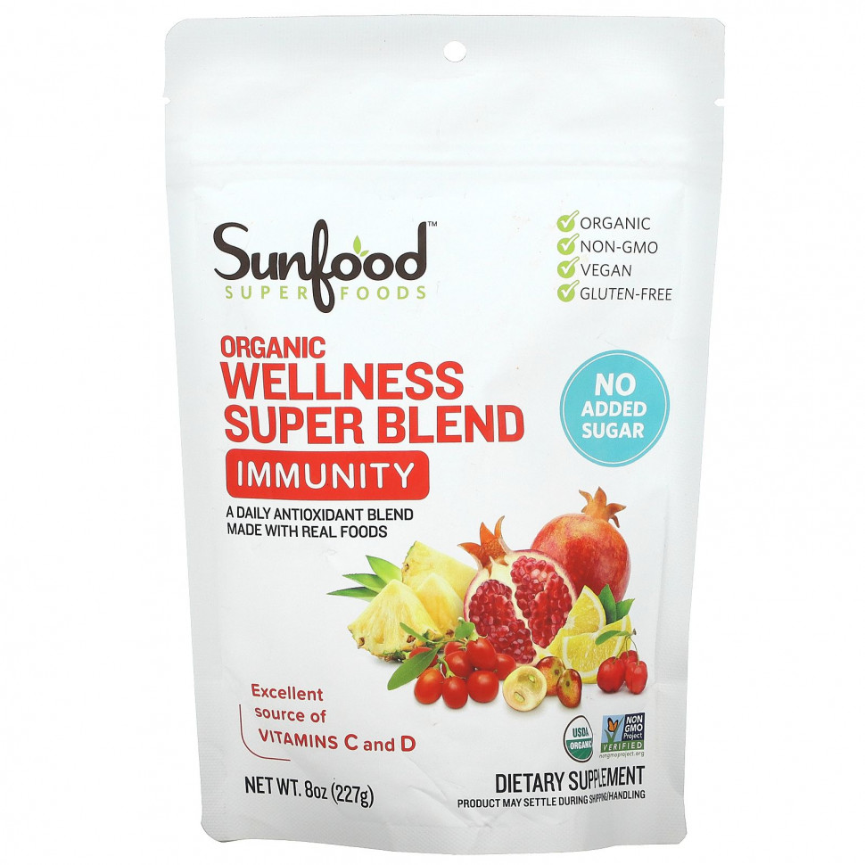  Sunfood, Organic Wellness Super Blend, , 227  (8 )    -     , -, 