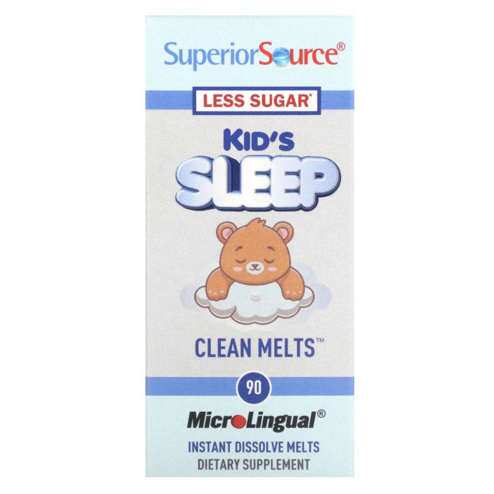  Superior Source, Kid's Sleep, Clean Melts, 90 Instant Dissolve Melts    -     , -, 