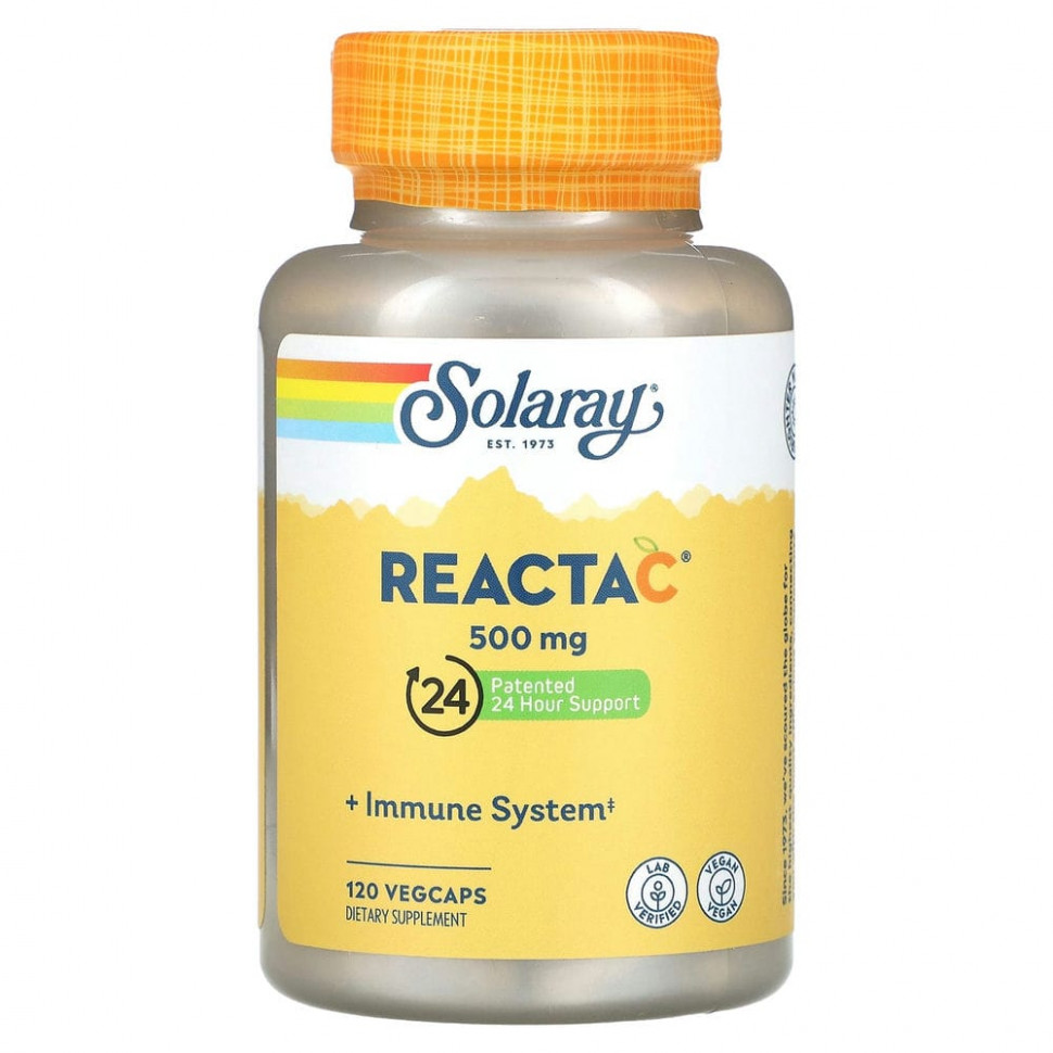  Solaray, Reacta-C, 500 , 120      -     , -, 