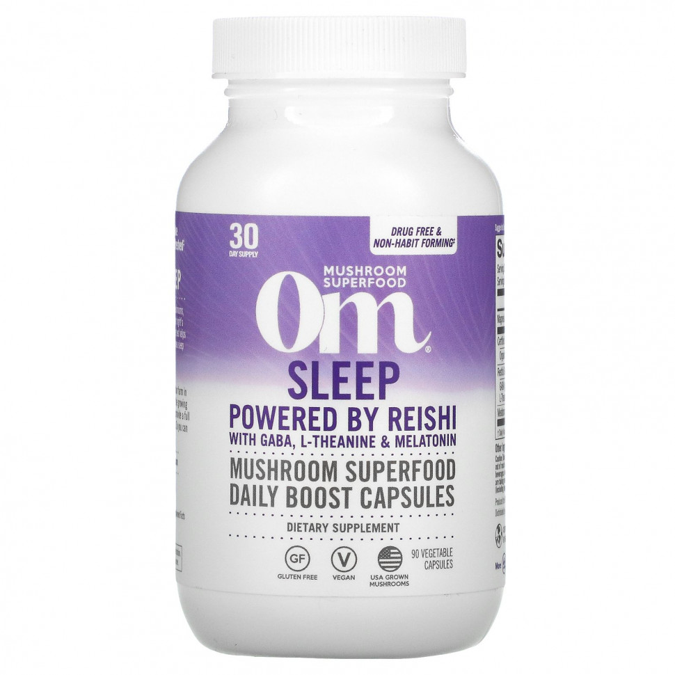  Om Mushrooms, Sleep,     , L-  , 90    Iherb ()  