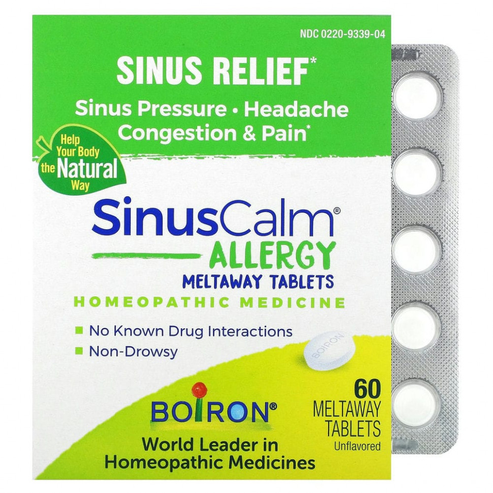  Boiron, SinusCalm Allergy,  ,  , 60  Meltaway    -     , -, 