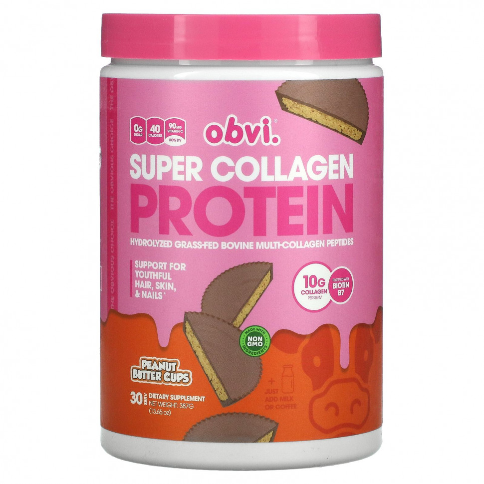  Obvi, Super Collagen Protein,    , 387  (13,65 )    -     , -, 