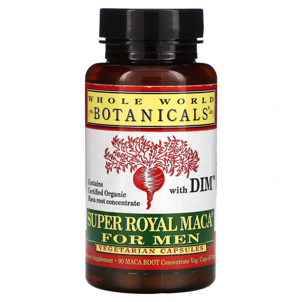  Whole World Botanicals, Super Royal Maca For Men,     , 500 , 90      -     , -, 