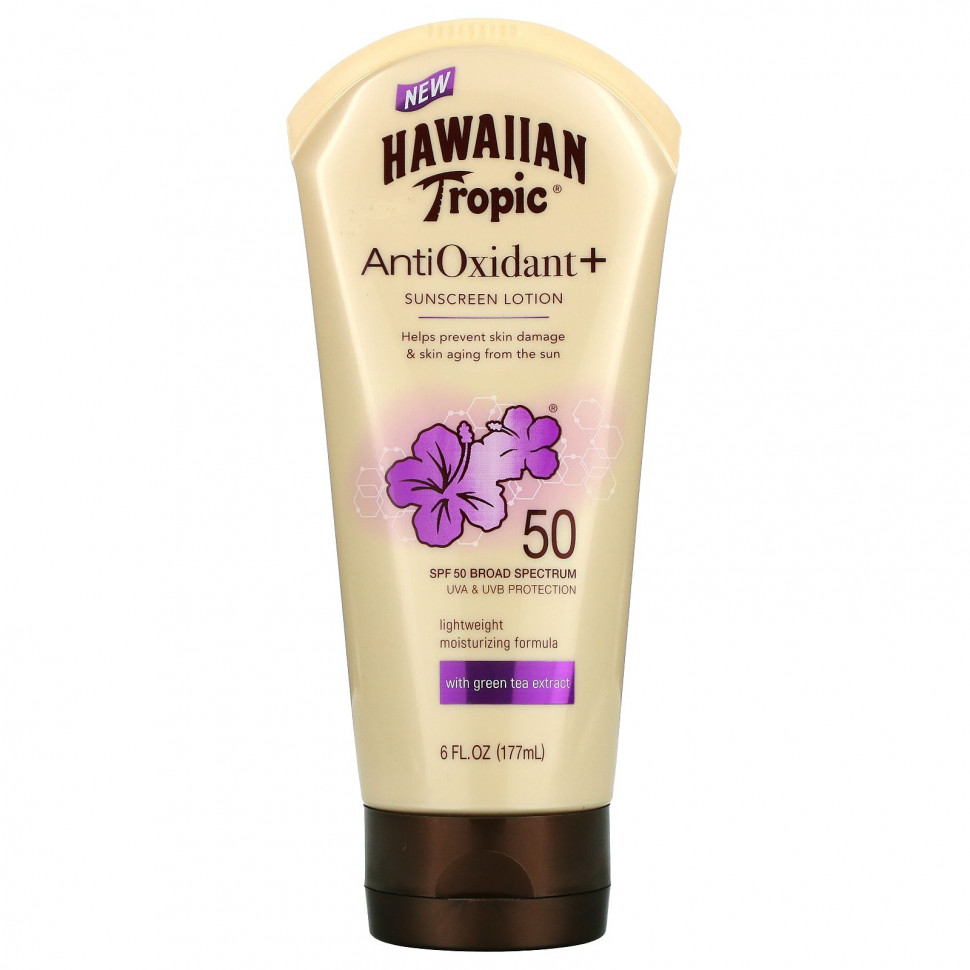 ���� Hawaiian Tropic, ������������ + �������������� ������, SPF 50, 6 ������ ����� (177 ��)  Iherb (������) ������ ������