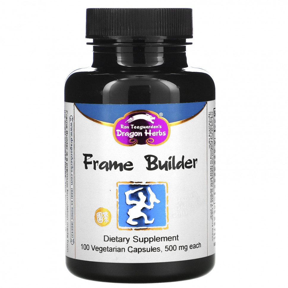  Dragon Herbs, Frame Builder, 500 mg, 100 Vegetarian Capsules    -     , -, 