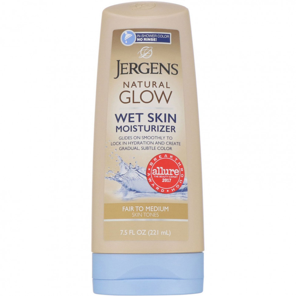  Jergens,   Natural Glow     , Wet Skin Moisturizer,  Fair to Medium (221 )    -     , -, 