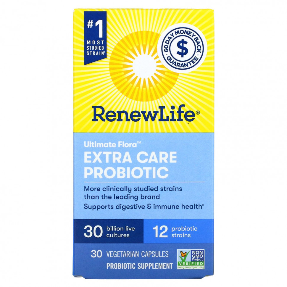  Renew Life, Ultimate Flora Extra Care Probiotic, 30  , 30      -     , -, 