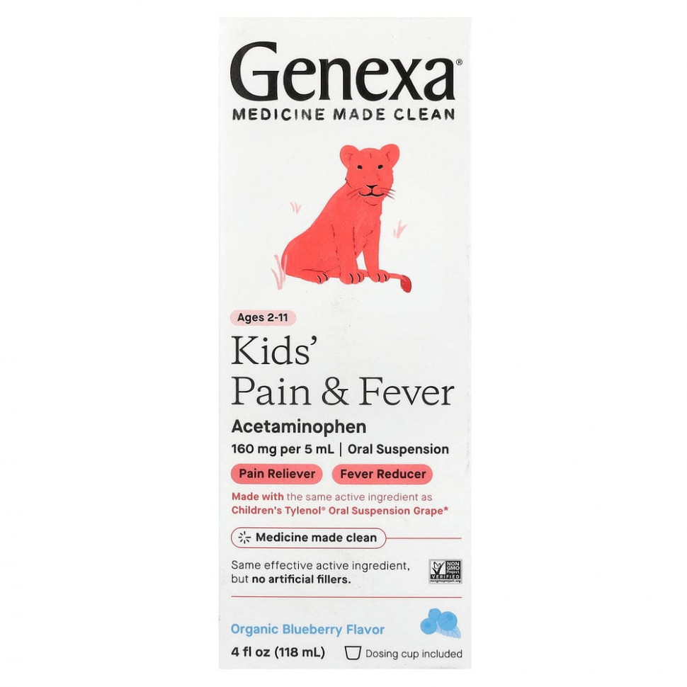  Genexa, Kid's Pain & Fever,    2 ,  , 118  (4 . )    -     , -, 