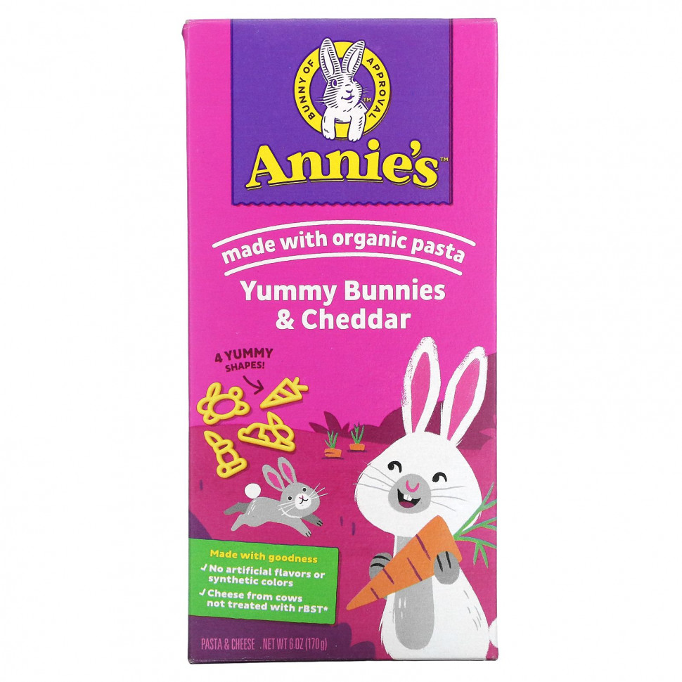  Annie's Homegrown, Bunny Pasta,       , 170  (6 )    -     , -, 