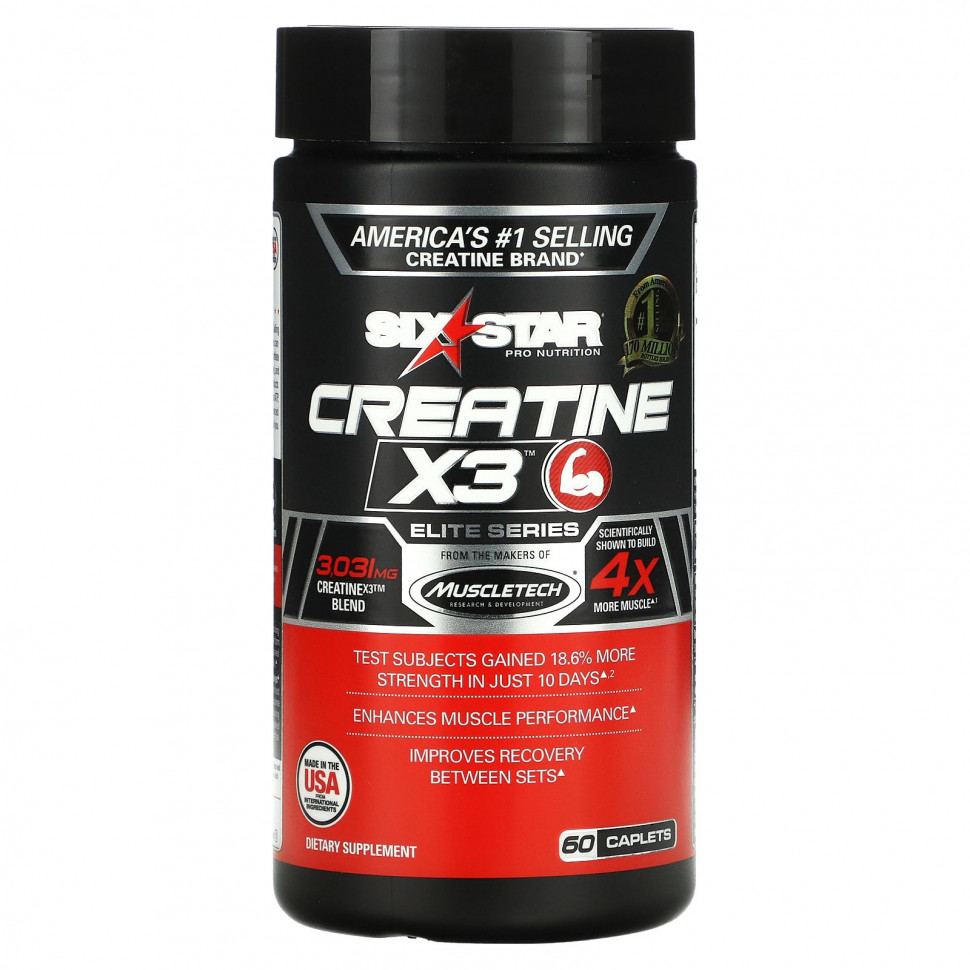  Six Star, Creatine X3, Elite (), 60      -     , -, 