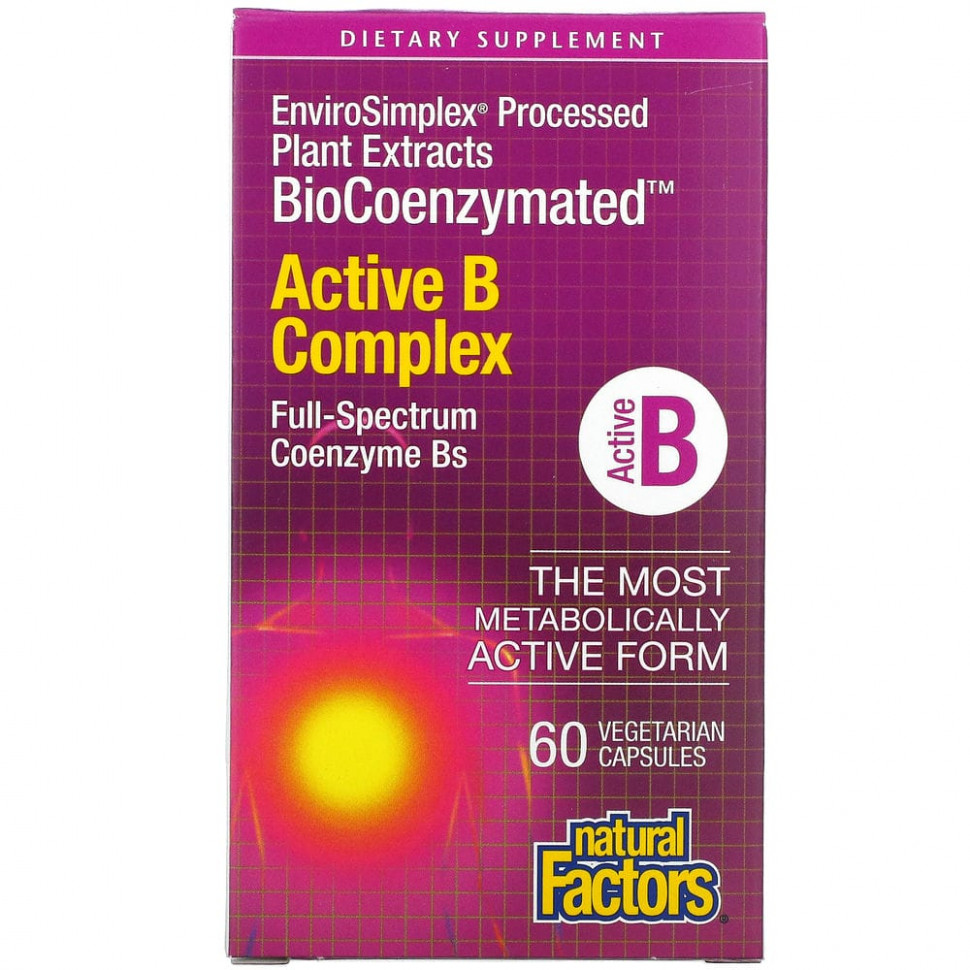  Natural Factors, BioCoenzymated,    B, 60      -     , -, 