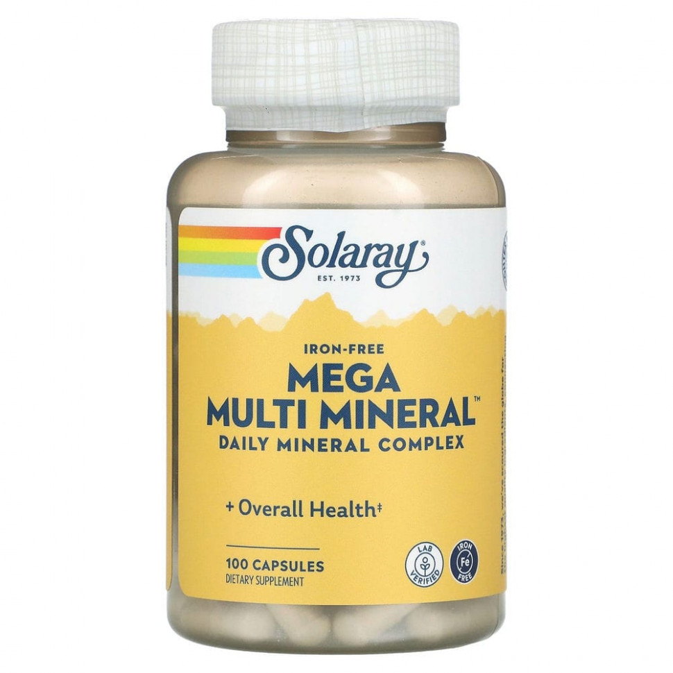  Solaray, Mega Multi Mineral,    , 100     -     , -, 