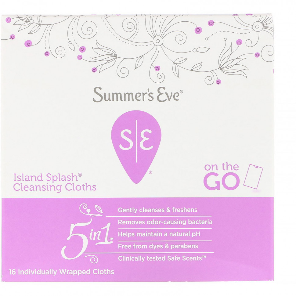  Summer's Eve,   5 in 1, Island Splash, 16        -     , -, 