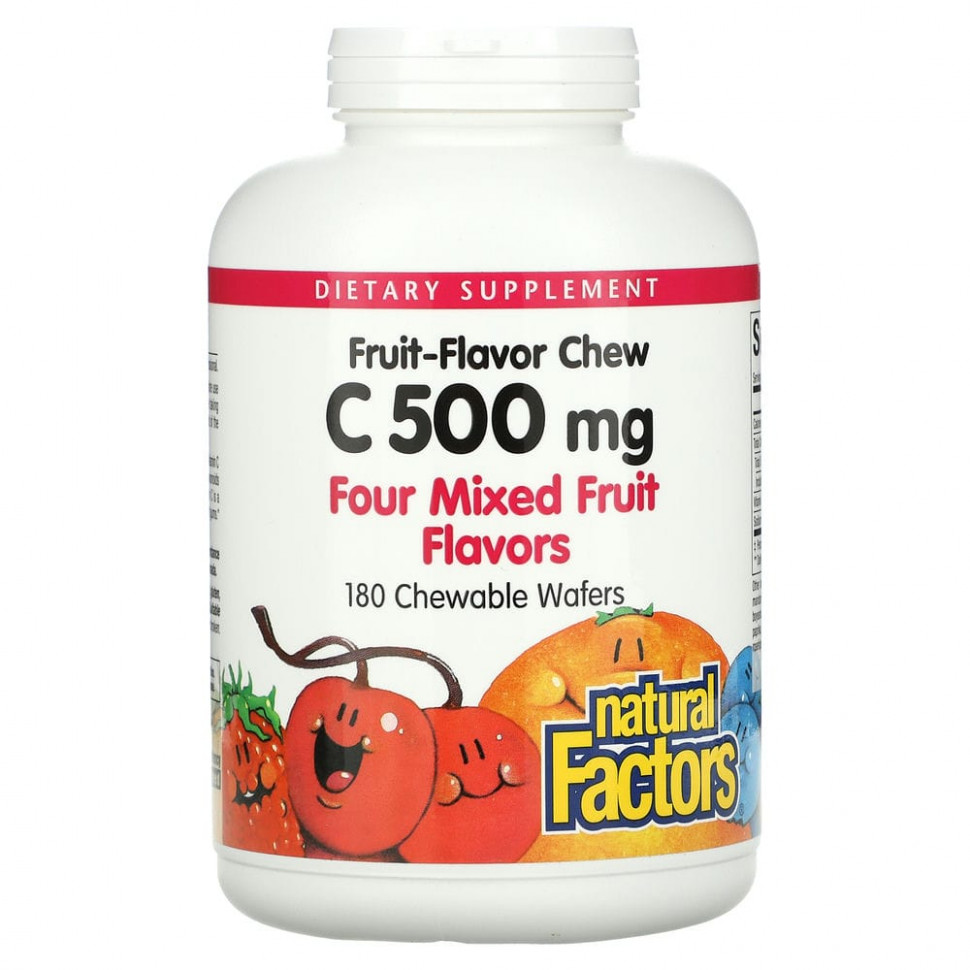  Natural Factors, 100%    C  ,   , 500 , 180      -     , -, 