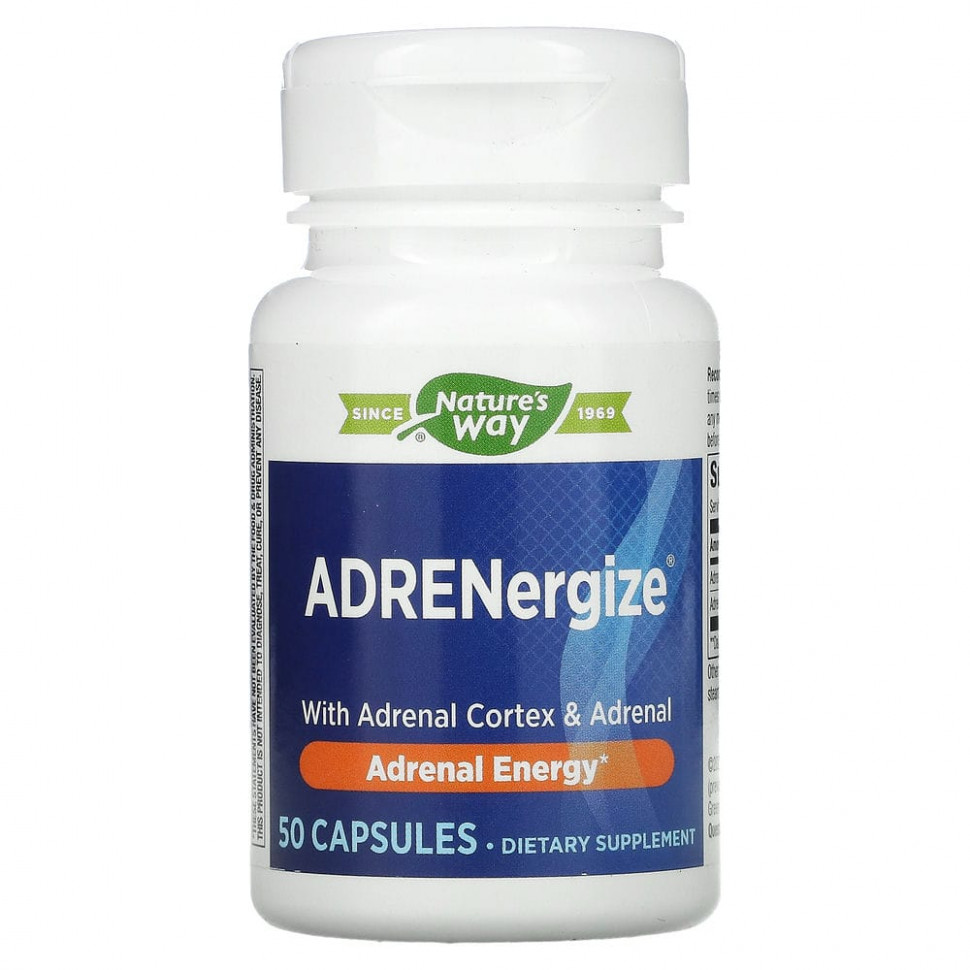  Enzymatic Therapy, ADRENergize,   , 50    Iherb ()  