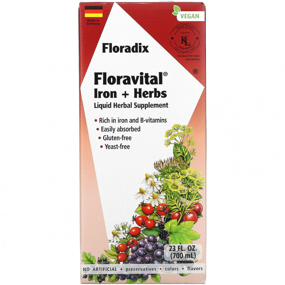  Gaia Herbs, Floradix,    Floravital, 23 .  (700 )    -     , -, 