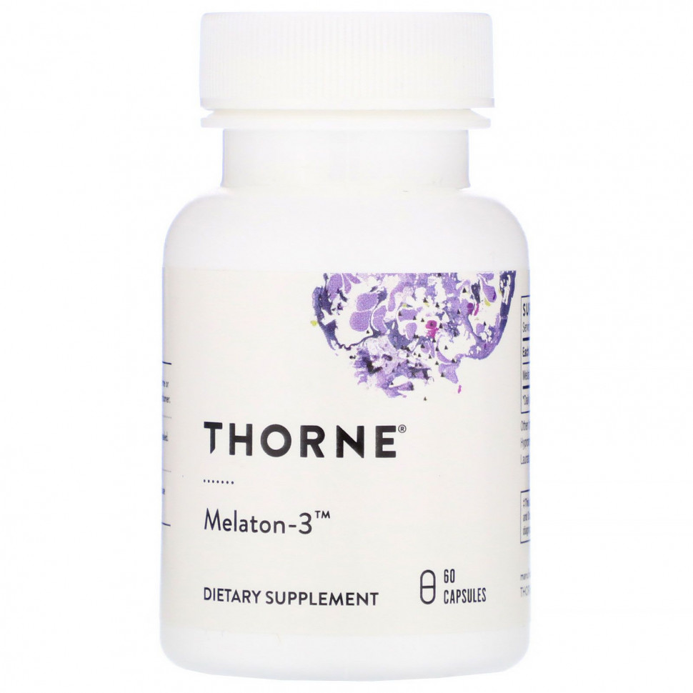  Thorne Research, Melaton-3, 60   Iherb ()  