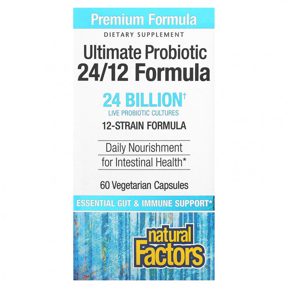  Natural Factors, Ultimate Probiotic, 24/12 Formula, 24  , 60      -     , -, 