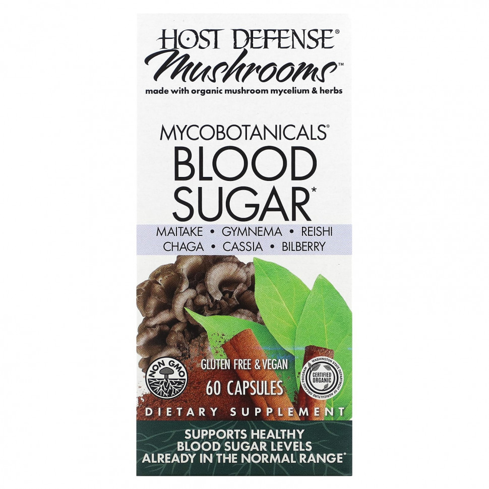  Fungi Perfecti Host Defense, Mushrooms, MycoBotanicals,   , 60     -     , -, 