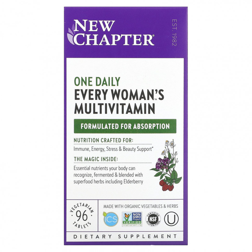  New Chapter, One Daily Every Woman's,   , 96      -     , -, 