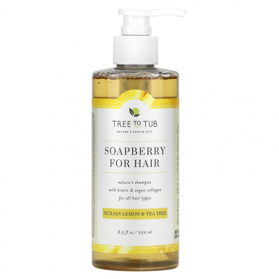  Tree To Tub, Soapberry For Hair Shampoo,    ,     , 250  (8,5 . )    -     , -, 