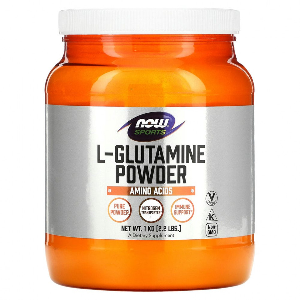  NOW Foods, Sports, L-Glutamine Powder, 2,2  (1 )    -     , -, 