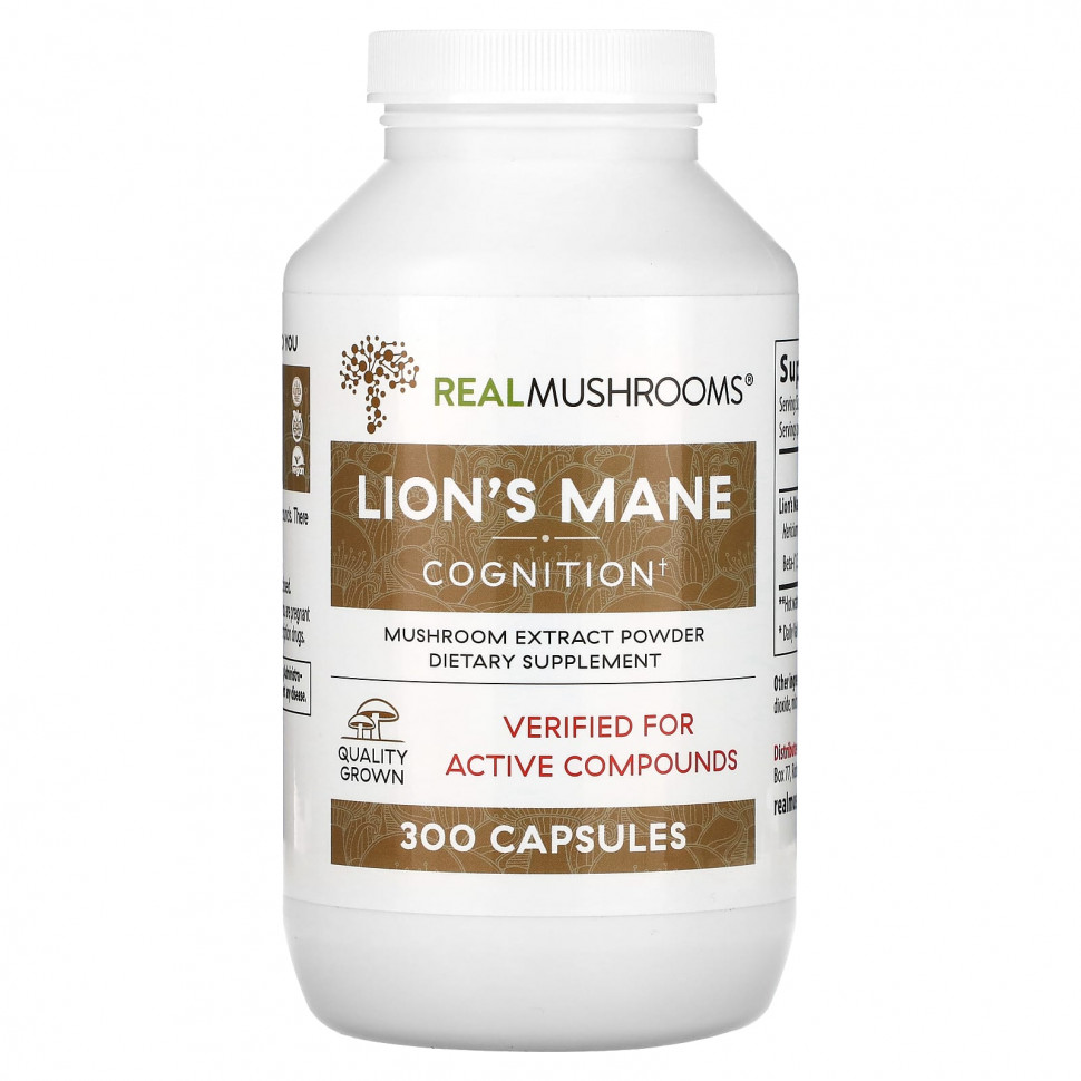  Real Mushrooms, Lion's Mane,    , 300     -     , -, 