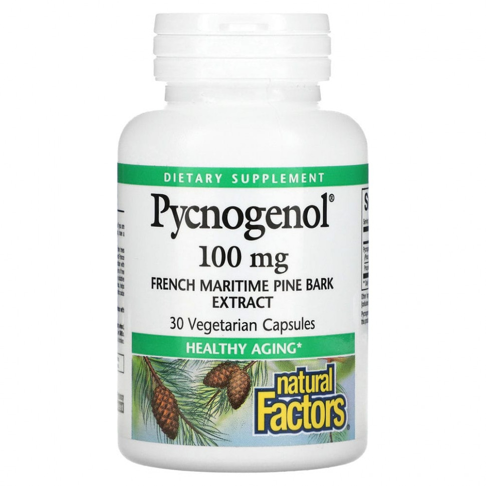  Natural Factors, Pycnogenol, 100 , 30      -     , -, 