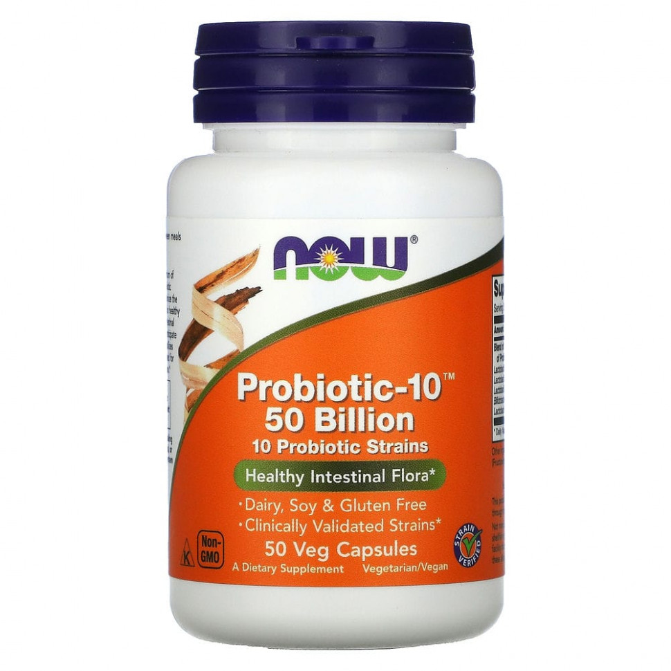  NOW Foods, Probiotic-10, 50 , 50      -     , -, 