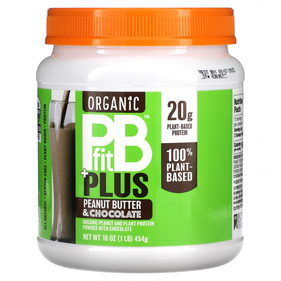  PBfit, Organic PB Fit Plus,    , 454  (1 )    -     , -, 