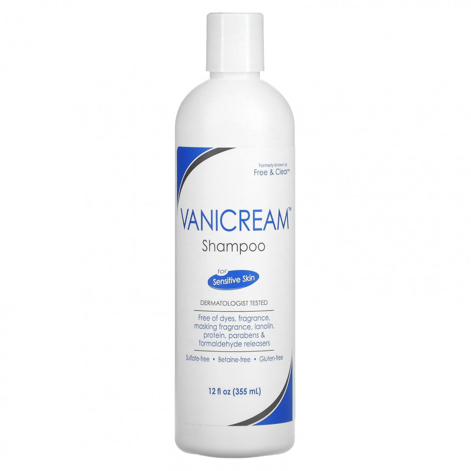  Vanicream, Shampoo For Sensitive Skin, 12 fl oz (355 ml)    -     , -, 