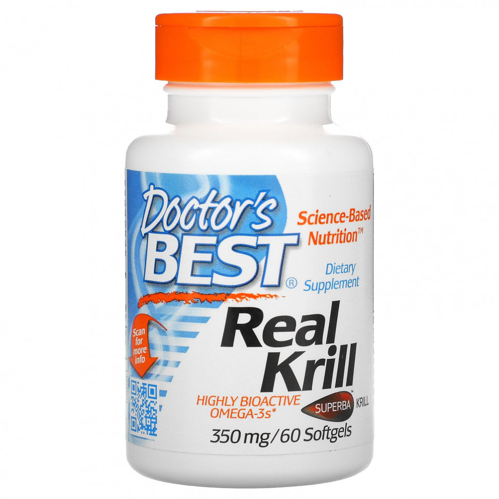  Doctor's Best, Real Krill, 350 , 60     -     , -, 