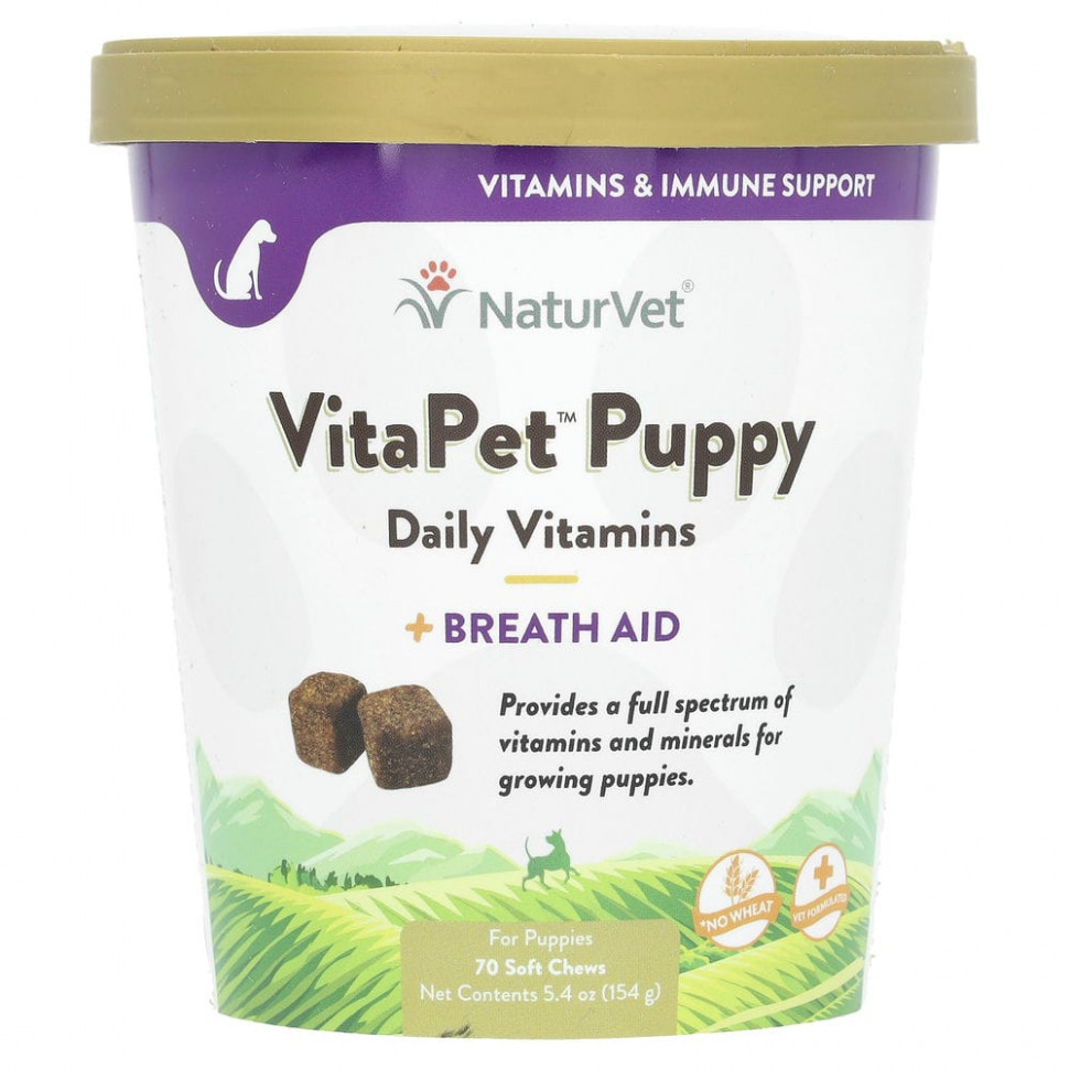  NaturVet, VitaPet Puppy,      ,  , 70  , 154  (5,4 )  Iherb ()  